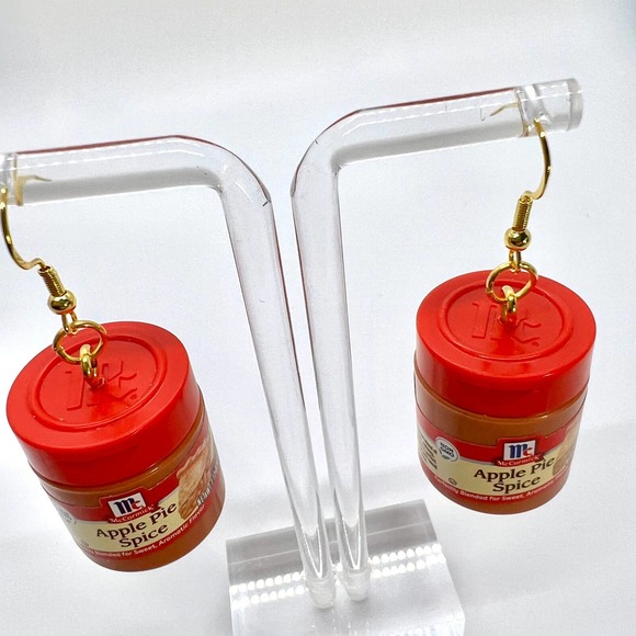Spice Earrings - McCormick Apple Pie Seasoning Earrings - Mini Brands Earrings - Picture 5 of 7